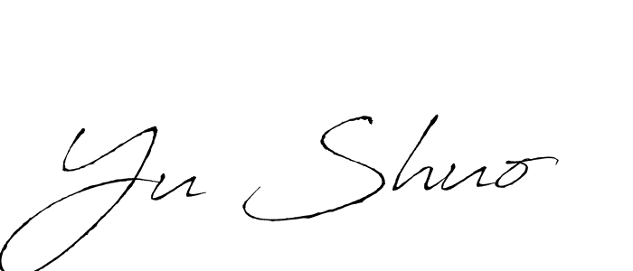 How to make Yu Shuo signature? Antro_Vectra is a professional autograph style. Create handwritten signature for Yu Shuo name. Yu Shuo signature style 6 images and pictures png