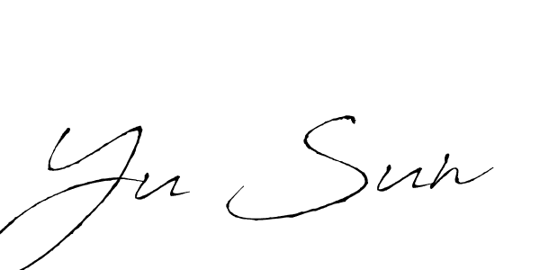 How to make Yu Sun signature? Antro_Vectra is a professional autograph style. Create handwritten signature for Yu Sun name. Yu Sun signature style 6 images and pictures png