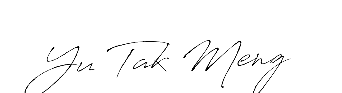 Similarly Antro_Vectra is the best handwritten signature design. Signature creator online .You can use it as an online autograph creator for name Yu Tak Meng. Yu Tak Meng signature style 6 images and pictures png