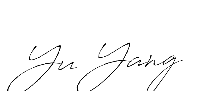 Yu Yang stylish signature style. Best Handwritten Sign (Antro_Vectra) for my name. Handwritten Signature Collection Ideas for my name Yu Yang. Yu Yang signature style 6 images and pictures png