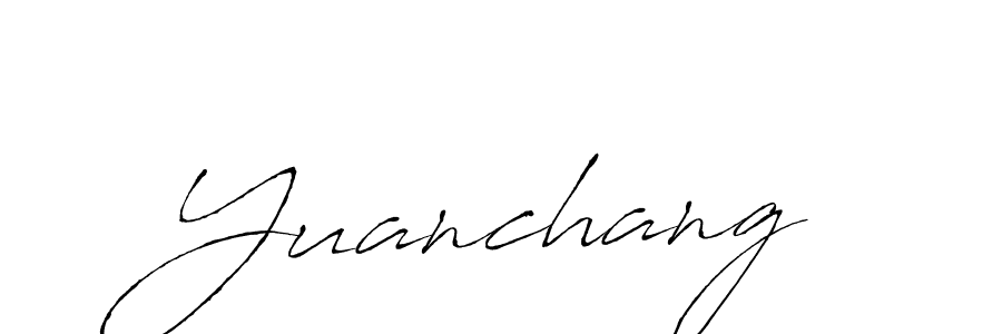Use a signature maker to create a handwritten signature online. With this signature software, you can design (Antro_Vectra) your own signature for name Yuanchang. Yuanchang signature style 6 images and pictures png