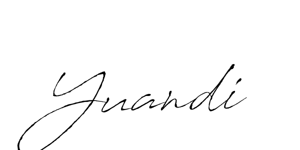 You should practise on your own different ways (Antro_Vectra) to write your name (Yuandi) in signature. don't let someone else do it for you. Yuandi signature style 6 images and pictures png