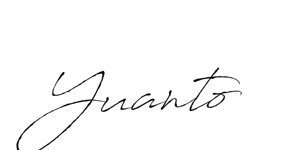 Antro_Vectra is a professional signature style that is perfect for those who want to add a touch of class to their signature. It is also a great choice for those who want to make their signature more unique. Get Yuanto name to fancy signature for free. Yuanto signature style 6 images and pictures png