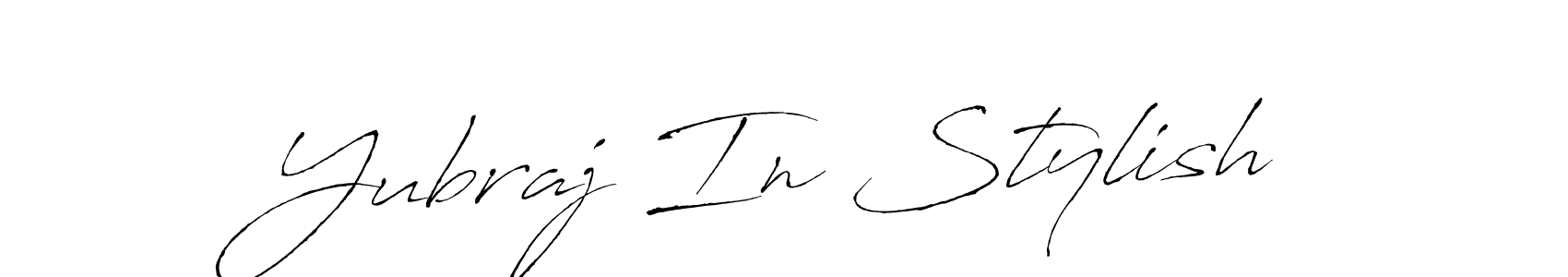 Design your own signature with our free online signature maker. With this signature software, you can create a handwritten (Antro_Vectra) signature for name Yubraj In Stylish. Yubraj In Stylish signature style 6 images and pictures png