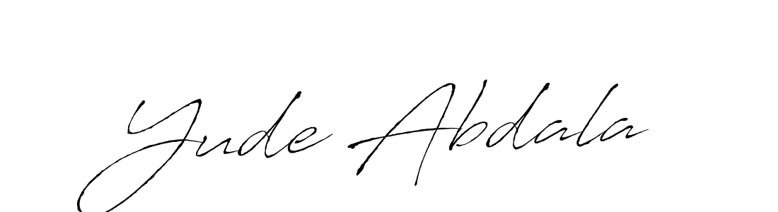 Best and Professional Signature Style for Yude Abdala. Antro_Vectra Best Signature Style Collection. Yude Abdala signature style 6 images and pictures png