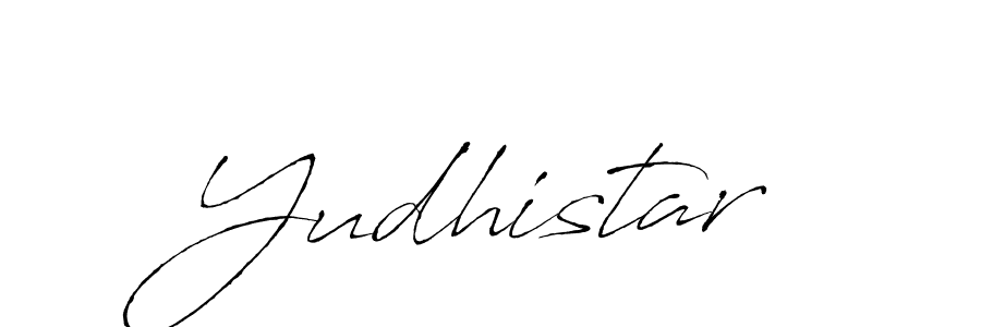 Create a beautiful signature design for name Yudhistar. With this signature (Antro_Vectra) fonts, you can make a handwritten signature for free. Yudhistar signature style 6 images and pictures png