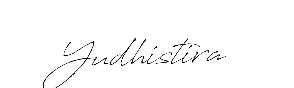 Design your own signature with our free online signature maker. With this signature software, you can create a handwritten (Antro_Vectra) signature for name Yudhistira. Yudhistira signature style 6 images and pictures png