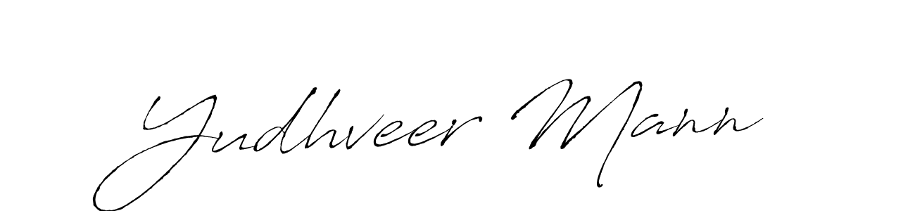 Also we have Yudhveer Mann name is the best signature style. Create professional handwritten signature collection using Antro_Vectra autograph style. Yudhveer Mann signature style 6 images and pictures png