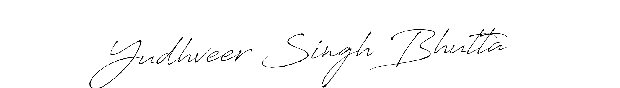 Antro_Vectra is a professional signature style that is perfect for those who want to add a touch of class to their signature. It is also a great choice for those who want to make their signature more unique. Get Yudhveer Singh Bhutta name to fancy signature for free. Yudhveer Singh Bhutta signature style 6 images and pictures png