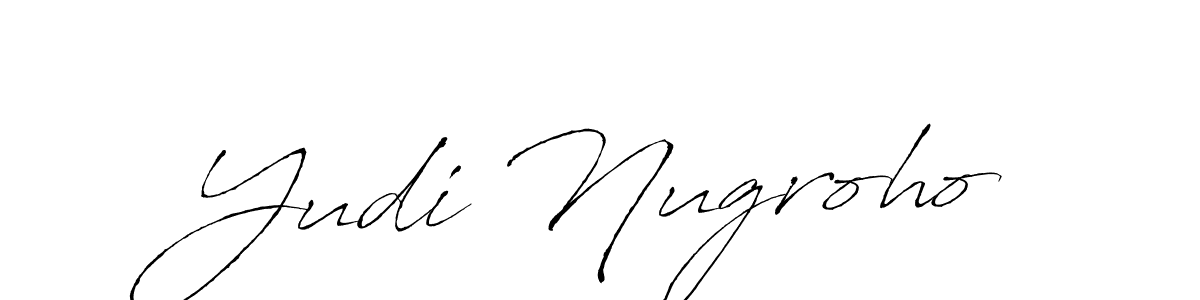 Design your own signature with our free online signature maker. With this signature software, you can create a handwritten (Antro_Vectra) signature for name Yudi Nugroho. Yudi Nugroho signature style 6 images and pictures png