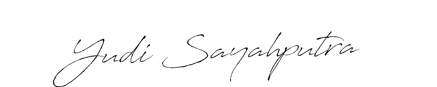 Also we have Yudi Sayahputra name is the best signature style. Create professional handwritten signature collection using Antro_Vectra autograph style. Yudi Sayahputra signature style 6 images and pictures png