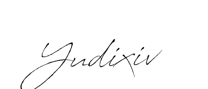 Design your own signature with our free online signature maker. With this signature software, you can create a handwritten (Antro_Vectra) signature for name Yudixiv. Yudixiv signature style 6 images and pictures png