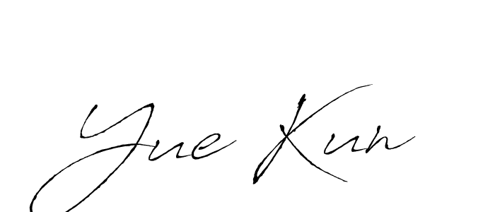 How to make Yue Kun signature? Antro_Vectra is a professional autograph style. Create handwritten signature for Yue Kun name. Yue Kun signature style 6 images and pictures png
