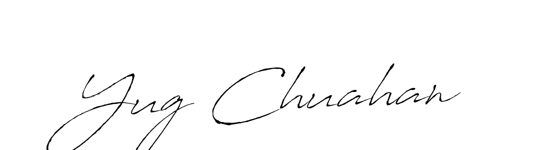 Design your own signature with our free online signature maker. With this signature software, you can create a handwritten (Antro_Vectra) signature for name Yug Chuahan. Yug Chuahan signature style 6 images and pictures png
