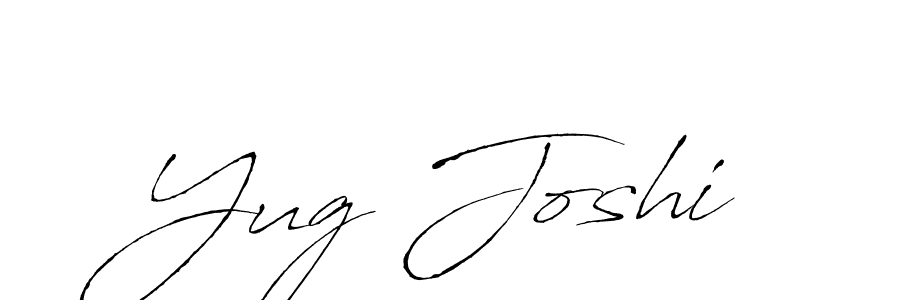 Also You can easily find your signature by using the search form. We will create Yug Joshi name handwritten signature images for you free of cost using Antro_Vectra sign style. Yug Joshi signature style 6 images and pictures png