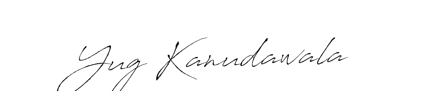 You should practise on your own different ways (Antro_Vectra) to write your name (Yug Kanudawala) in signature. don't let someone else do it for you. Yug Kanudawala signature style 6 images and pictures png