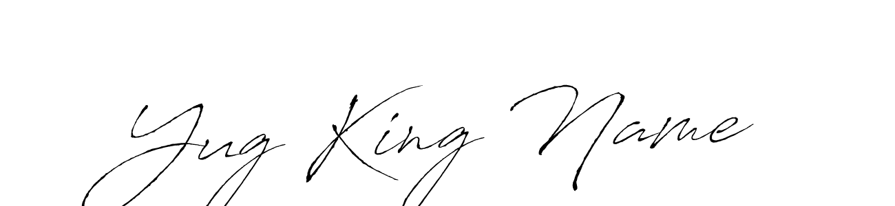 How to make Yug King Name signature? Antro_Vectra is a professional autograph style. Create handwritten signature for Yug King Name name. Yug King Name signature style 6 images and pictures png