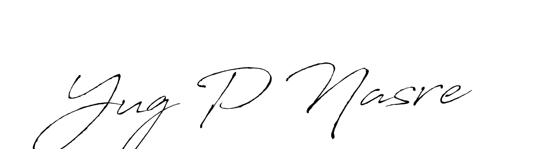 Also You can easily find your signature by using the search form. We will create Yug P Nasre name handwritten signature images for you free of cost using Antro_Vectra sign style. Yug P Nasre signature style 6 images and pictures png