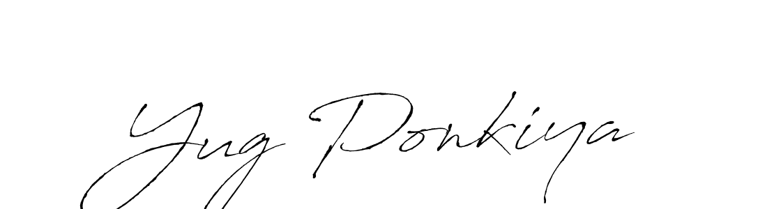 Also You can easily find your signature by using the search form. We will create Yug Ponkiya name handwritten signature images for you free of cost using Antro_Vectra sign style. Yug Ponkiya signature style 6 images and pictures png