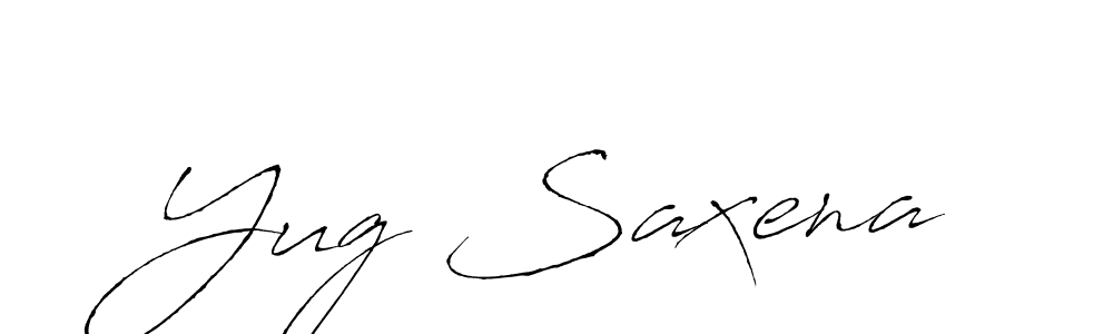 How to Draw Yug Saxena signature style? Antro_Vectra is a latest design signature styles for name Yug Saxena. Yug Saxena signature style 6 images and pictures png