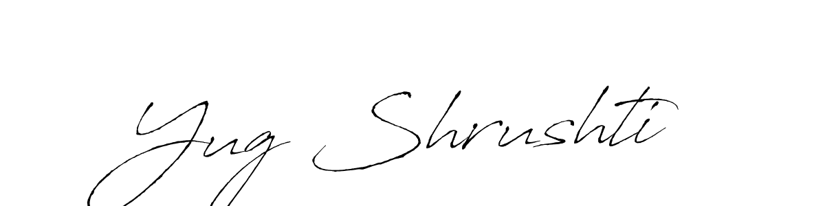 You can use this online signature creator to create a handwritten signature for the name Yug Shrushti. This is the best online autograph maker. Yug Shrushti signature style 6 images and pictures png
