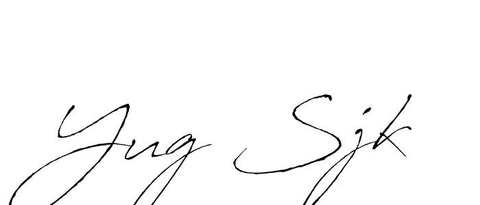 Also You can easily find your signature by using the search form. We will create Yug Sjk name handwritten signature images for you free of cost using Antro_Vectra sign style. Yug Sjk signature style 6 images and pictures png