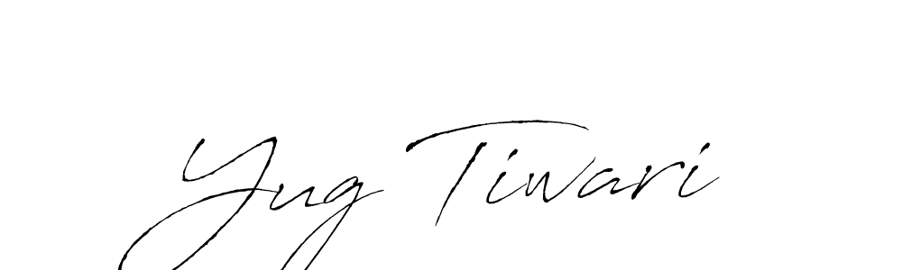 Design your own signature with our free online signature maker. With this signature software, you can create a handwritten (Antro_Vectra) signature for name Yug Tiwari. Yug Tiwari signature style 6 images and pictures png
