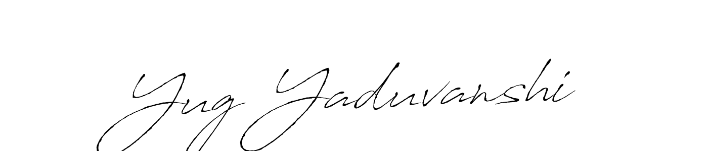 You should practise on your own different ways (Antro_Vectra) to write your name (Yug Yaduvanshi) in signature. don't let someone else do it for you. Yug Yaduvanshi signature style 6 images and pictures png