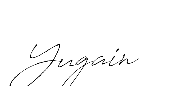 Also we have Yugain name is the best signature style. Create professional handwritten signature collection using Antro_Vectra autograph style. Yugain signature style 6 images and pictures png