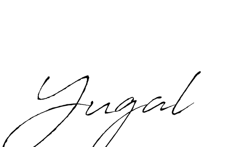 Make a beautiful signature design for name Yugal. With this signature (Antro_Vectra) style, you can create a handwritten signature for free. Yugal signature style 6 images and pictures png