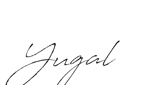 Make a beautiful signature design for name Yugal. With this signature (Antro_Vectra) style, you can create a handwritten signature for free. Yugal signature style 6 images and pictures png