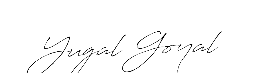 Yugal Goyal stylish signature style. Best Handwritten Sign (Antro_Vectra) for my name. Handwritten Signature Collection Ideas for my name Yugal Goyal. Yugal Goyal signature style 6 images and pictures png