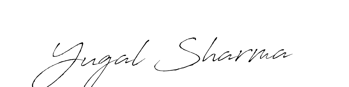 Make a beautiful signature design for name Yugal Sharma. With this signature (Antro_Vectra) style, you can create a handwritten signature for free. Yugal Sharma signature style 6 images and pictures png