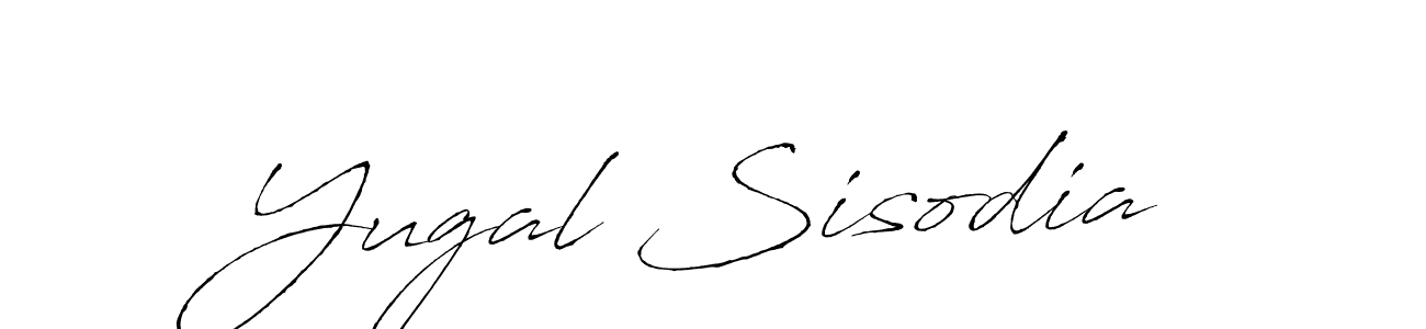 Antro_Vectra is a professional signature style that is perfect for those who want to add a touch of class to their signature. It is also a great choice for those who want to make their signature more unique. Get Yugal Sisodia name to fancy signature for free. Yugal Sisodia signature style 6 images and pictures png