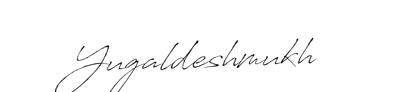 How to make Yugaldeshmukh name signature. Use Antro_Vectra style for creating short signs online. This is the latest handwritten sign. Yugaldeshmukh signature style 6 images and pictures png
