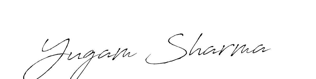 Also You can easily find your signature by using the search form. We will create Yugam Sharma name handwritten signature images for you free of cost using Antro_Vectra sign style. Yugam Sharma signature style 6 images and pictures png