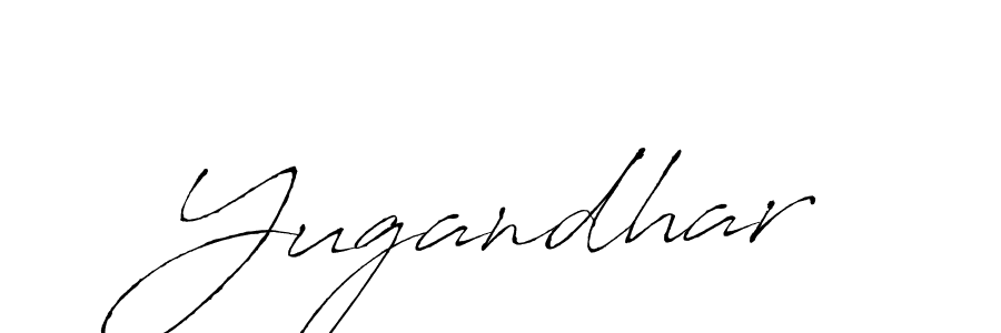 Yugandhar stylish signature style. Best Handwritten Sign (Antro_Vectra) for my name. Handwritten Signature Collection Ideas for my name Yugandhar. Yugandhar signature style 6 images and pictures png