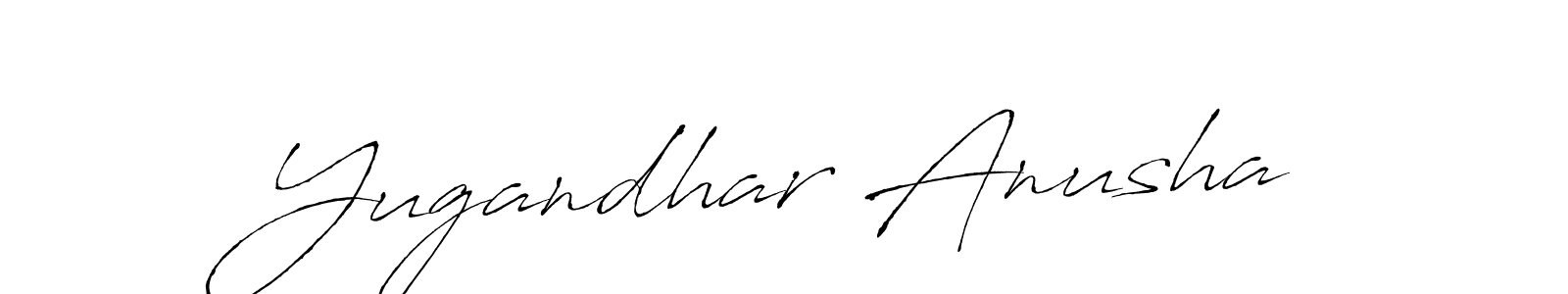 See photos of Yugandhar Anusha official signature by Spectra . Check more albums & portfolios. Read reviews & check more about Antro_Vectra font. Yugandhar Anusha signature style 6 images and pictures png