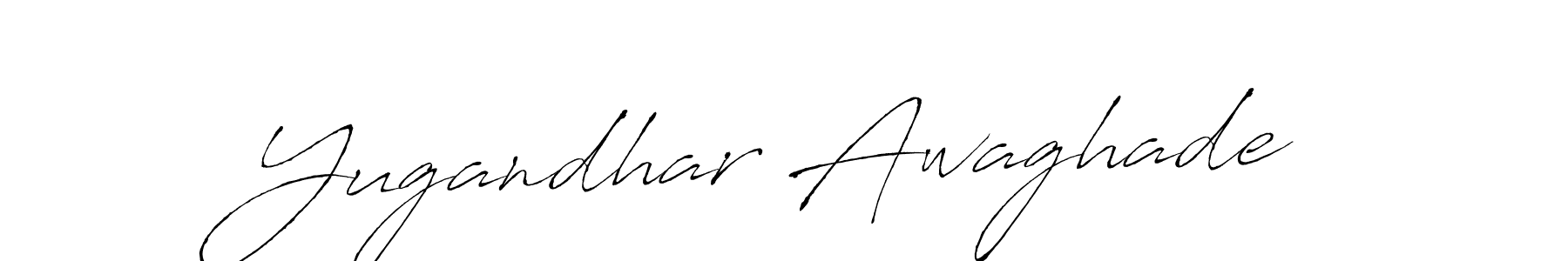 It looks lik you need a new signature style for name Yugandhar Awaghade. Design unique handwritten (Antro_Vectra) signature with our free signature maker in just a few clicks. Yugandhar Awaghade signature style 6 images and pictures png