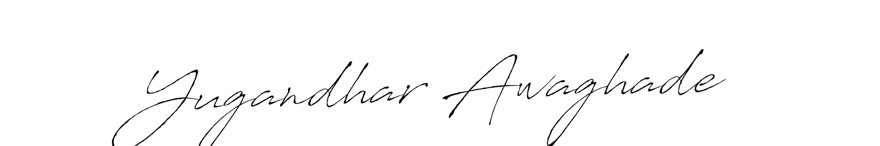 Make a beautiful signature design for name Yugandhar Awaghade. With this signature (Antro_Vectra) style, you can create a handwritten signature for free. Yugandhar Awaghade signature style 6 images and pictures png