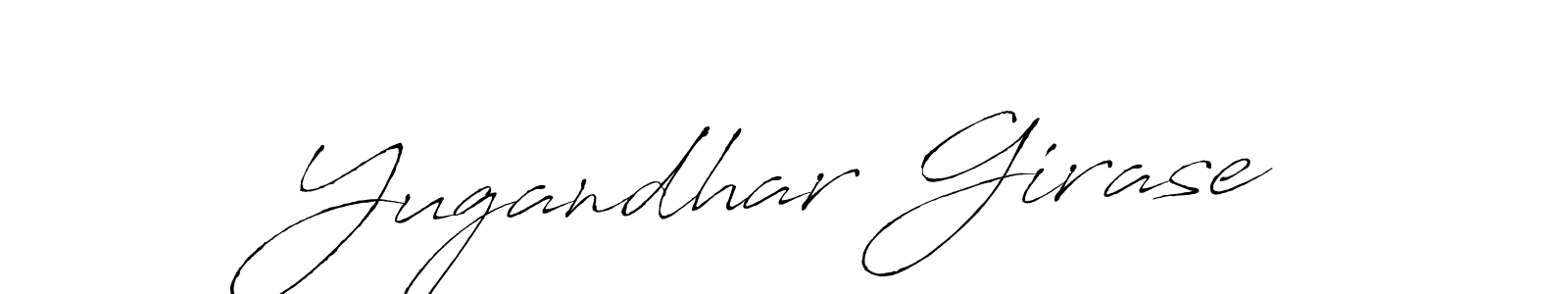 Antro_Vectra is a professional signature style that is perfect for those who want to add a touch of class to their signature. It is also a great choice for those who want to make their signature more unique. Get Yugandhar Girase name to fancy signature for free. Yugandhar Girase signature style 6 images and pictures png