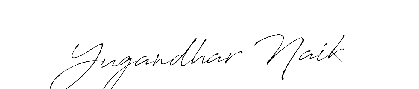 Create a beautiful signature design for name Yugandhar Naik. With this signature (Antro_Vectra) fonts, you can make a handwritten signature for free. Yugandhar Naik signature style 6 images and pictures png