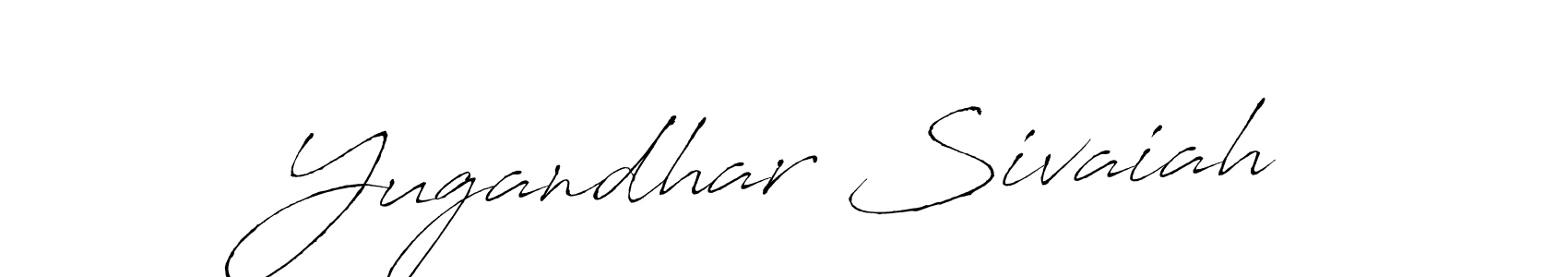 How to make Yugandhar Sivaiah signature? Antro_Vectra is a professional autograph style. Create handwritten signature for Yugandhar Sivaiah name. Yugandhar Sivaiah signature style 6 images and pictures png