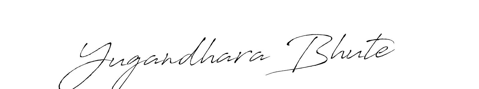 Design your own signature with our free online signature maker. With this signature software, you can create a handwritten (Antro_Vectra) signature for name Yugandhara Bhute. Yugandhara Bhute signature style 6 images and pictures png