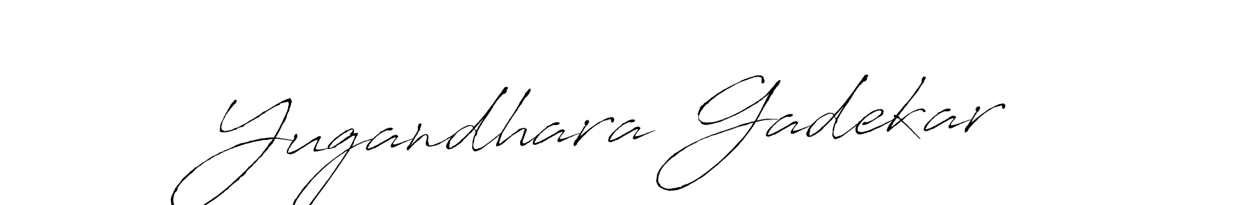 Design your own signature with our free online signature maker. With this signature software, you can create a handwritten (Antro_Vectra) signature for name Yugandhara Gadekar. Yugandhara Gadekar signature style 6 images and pictures png