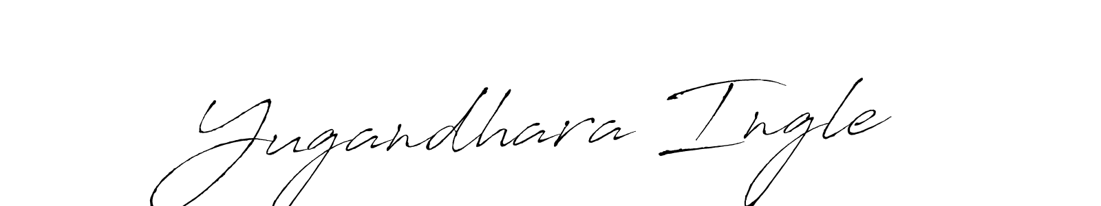 You should practise on your own different ways (Antro_Vectra) to write your name (Yugandhara Ingle) in signature. don't let someone else do it for you. Yugandhara Ingle signature style 6 images and pictures png