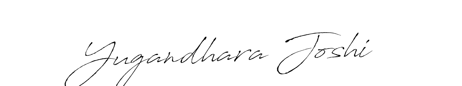 How to make Yugandhara Joshi signature? Antro_Vectra is a professional autograph style. Create handwritten signature for Yugandhara Joshi name. Yugandhara Joshi signature style 6 images and pictures png