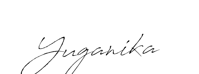 The best way (Antro_Vectra) to make a short signature is to pick only two or three words in your name. The name Yuganika include a total of six letters. For converting this name. Yuganika signature style 6 images and pictures png