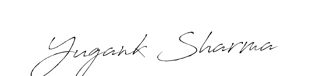 How to make Yugank Sharma name signature. Use Antro_Vectra style for creating short signs online. This is the latest handwritten sign. Yugank Sharma signature style 6 images and pictures png