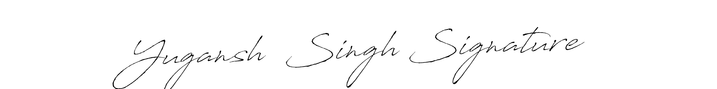 It looks lik you need a new signature style for name Yugansh  Singh Signature. Design unique handwritten (Antro_Vectra) signature with our free signature maker in just a few clicks. Yugansh  Singh Signature signature style 6 images and pictures png